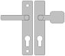 diagram of lever/pad handle