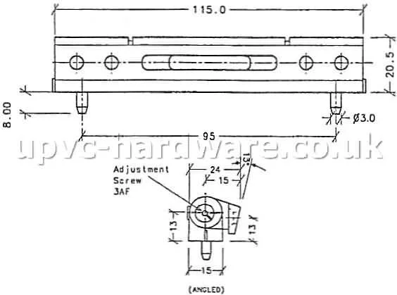 WMS Butt Fit UPVC Door  Hinge - Image 3